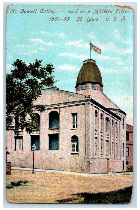 Mc Dowall College Used As A Military Prison St. Louis Missouri MO Postcard