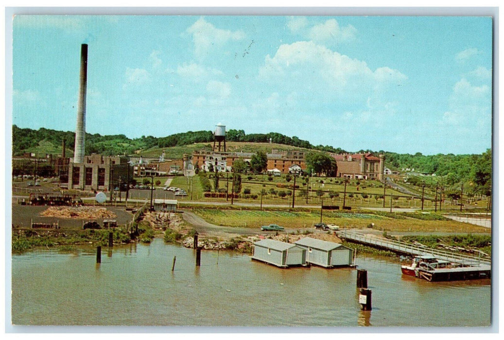 Panoramic View Of Iowa State Penitentiary Prison Jail Fort Madison IA Postcard