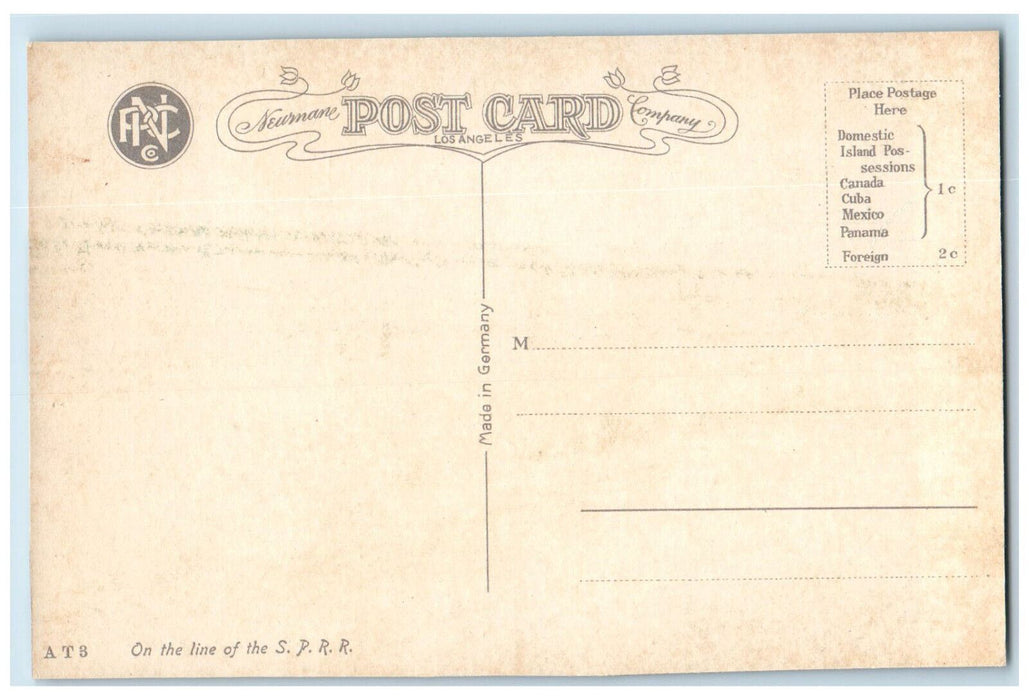 S.P. Bridge Over Rio Grande Trail Railroad Scene El Paso Texas TX Postcard