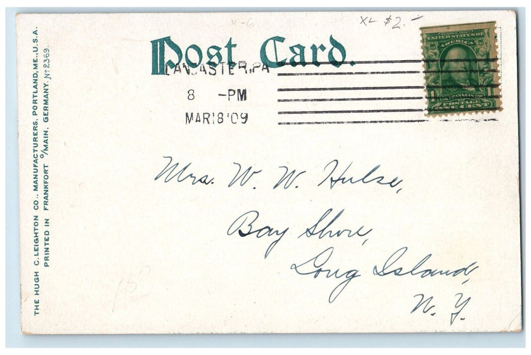 1909 Conestoga Creek From Indian Rock Lancaster Pennsylvania PA Postcard