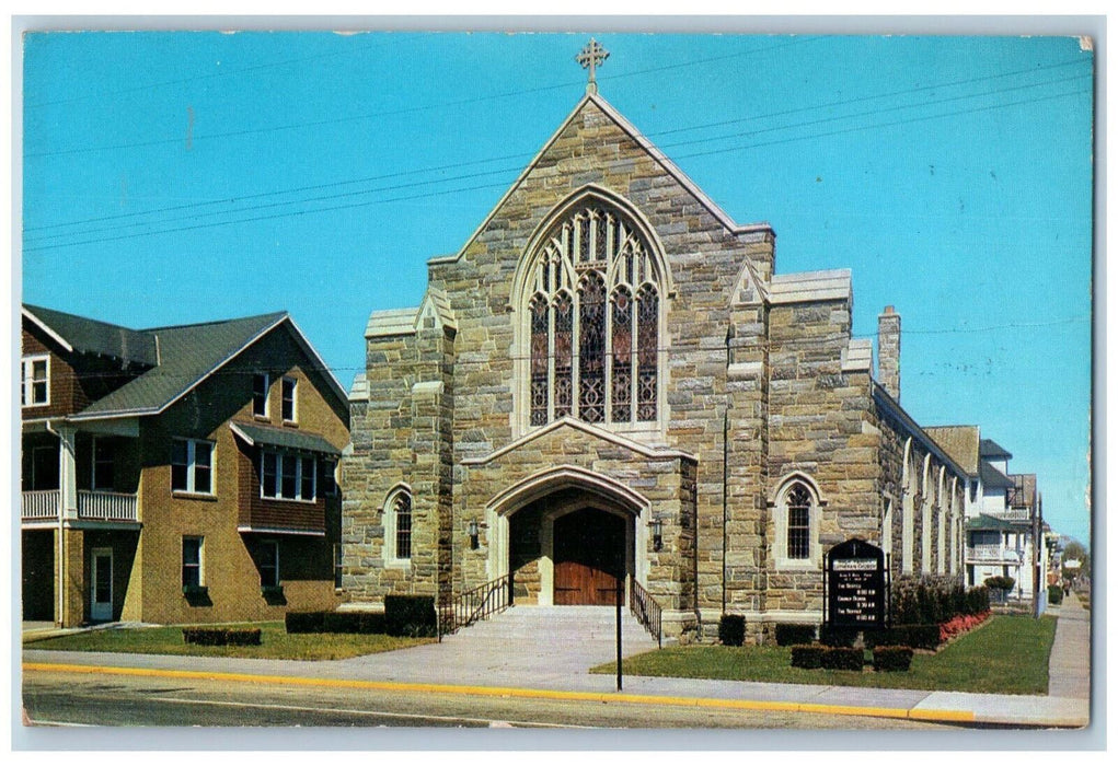 1964 Holy Trinity Lutheran Church Wildwood New Jersey NJ Posted Postcard