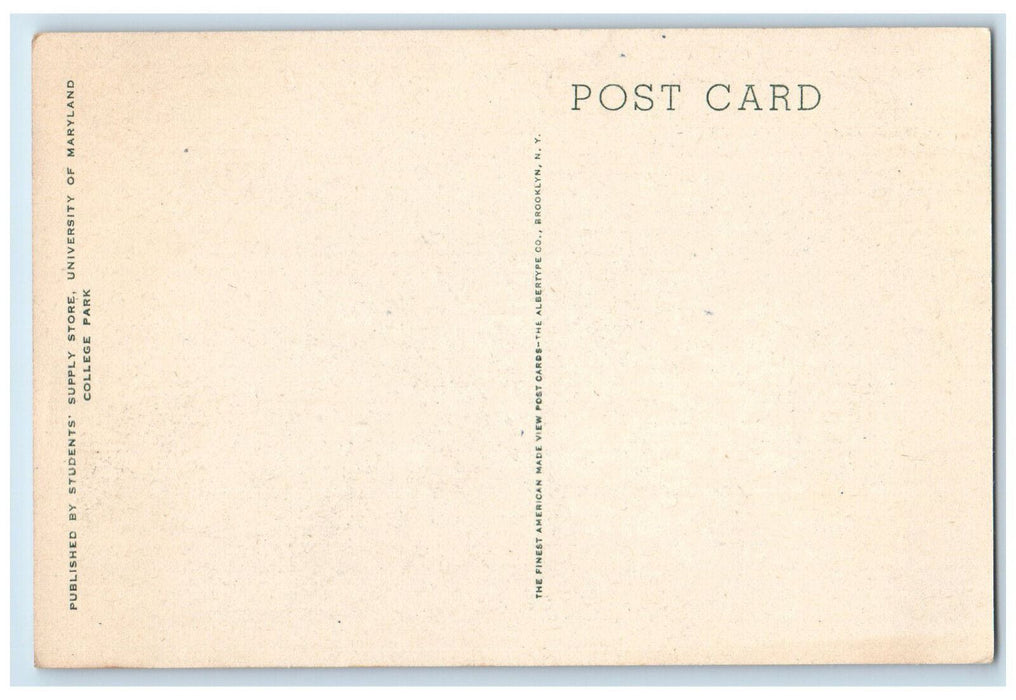 c1940's The Tunnel University of Maryland College Park MD Vintage Postcard