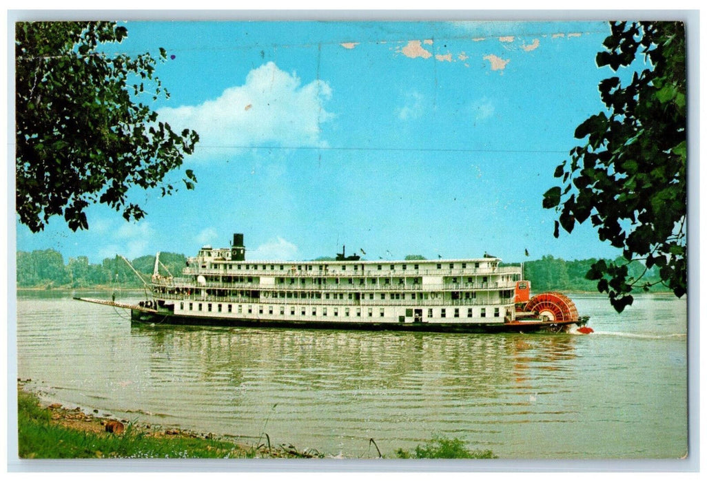 1977 The Delta Queen Stern Wheeler Cincinnati Ohio OH Vintage Postcard