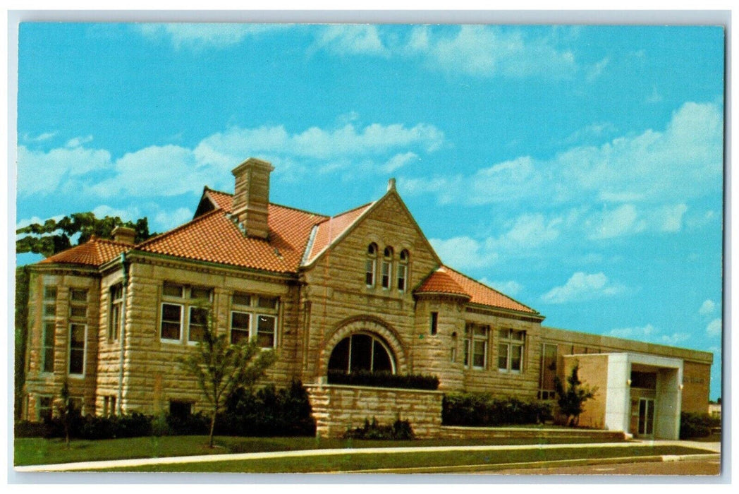 c1960 Dixon Public Library Hennedin Avenue Dixon Illinois IL Vintage Postcard