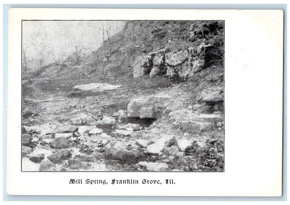 c1905 Mill Spring Franklin Grove Rock Mountain Illinois Vintage Antique Postcard