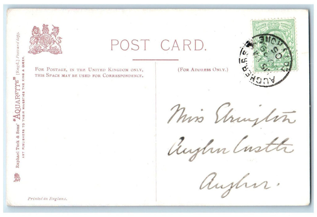 1906 St. Saviours Southwark Cathedral Charles Flower Aquarette Tuck Art Postcard
