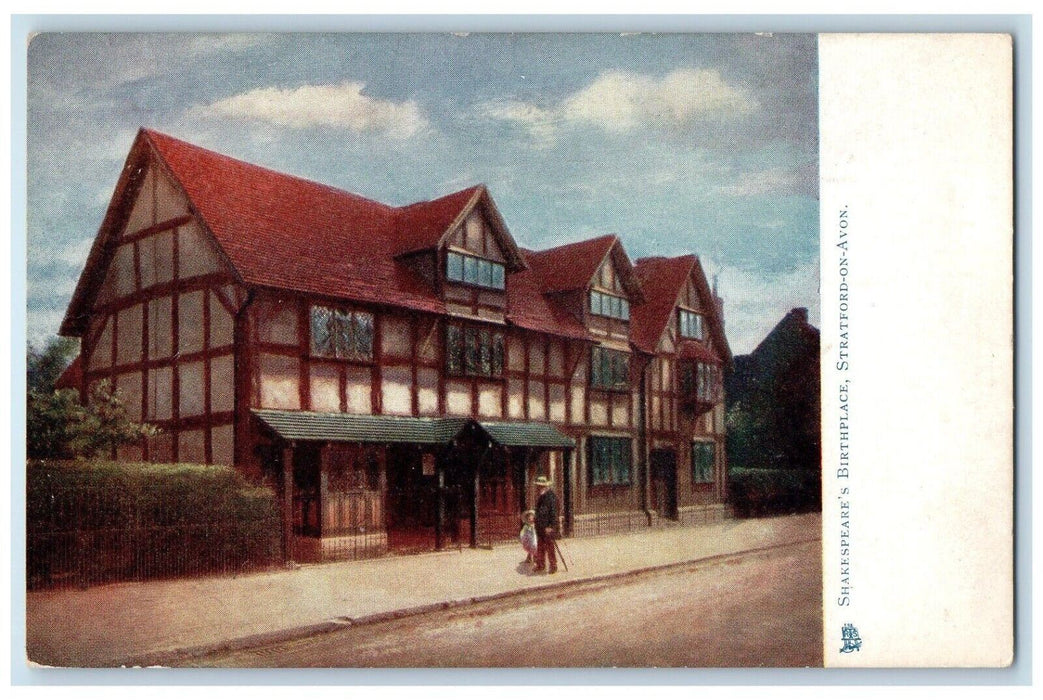 c1910 Shakespeare's Birthplace Stratford-on-Avon Oilette Tuck Art Postcard