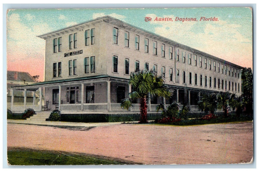 c1910 The Austin Building Daytona Florida FL Antique Unposted Postcard