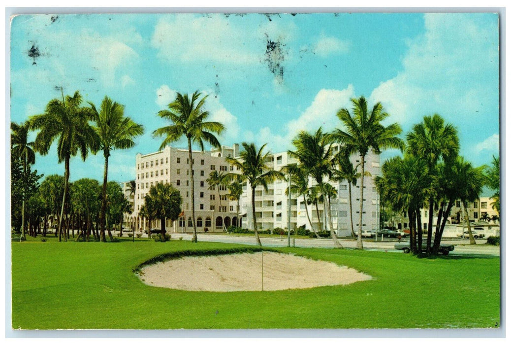 1972 Luxurious Living At Tropical Lake Worth Florida FL Posted Postcard