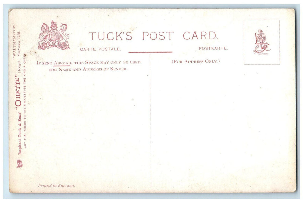 c1910 St. Mary's Church Walthamstow Unposted Oilette Tuck Art Postcard