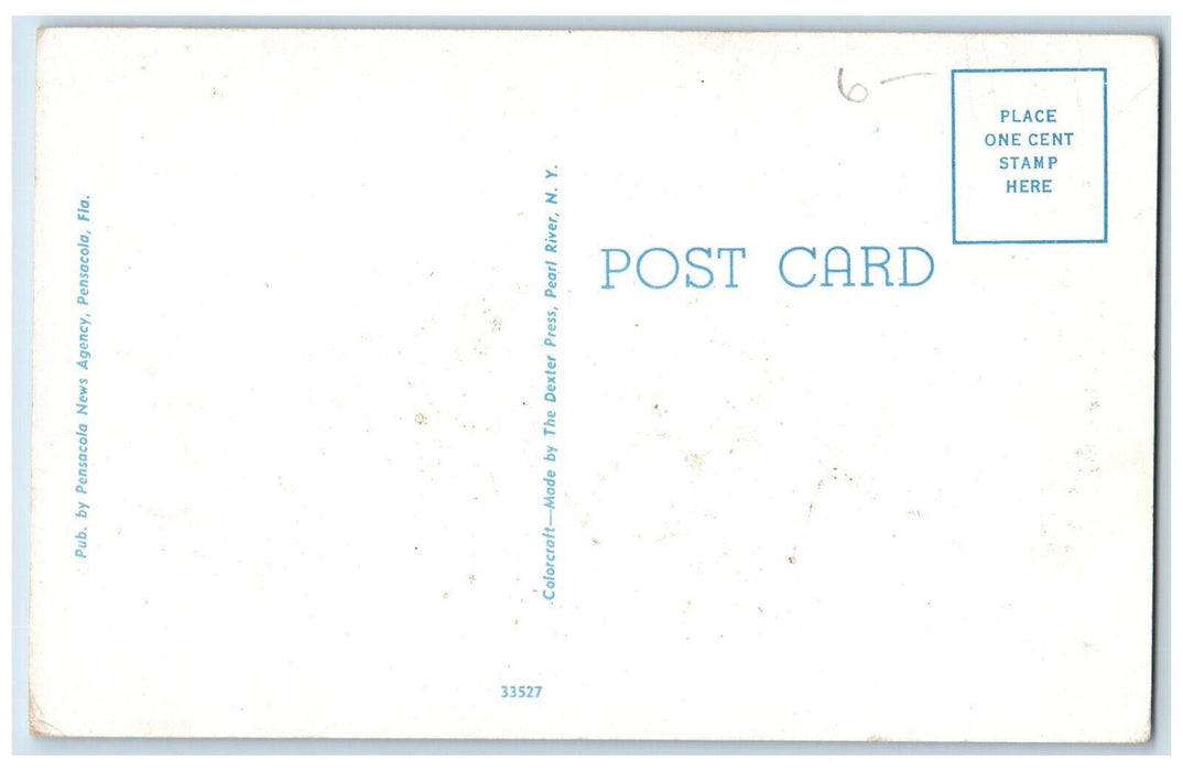c1950's East Hill Baptist Church Pensacola Florida FL Kodachrome Postcard
