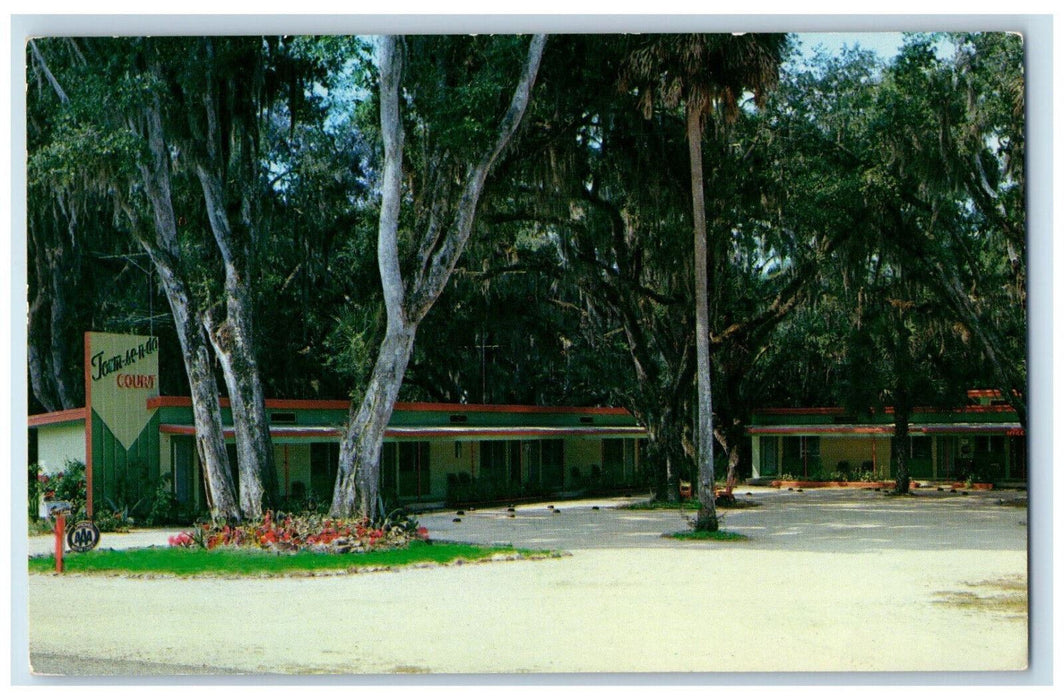 1959 Town-se-n-da Motel Marineland St. Augustine Florida FL Posted Postcard