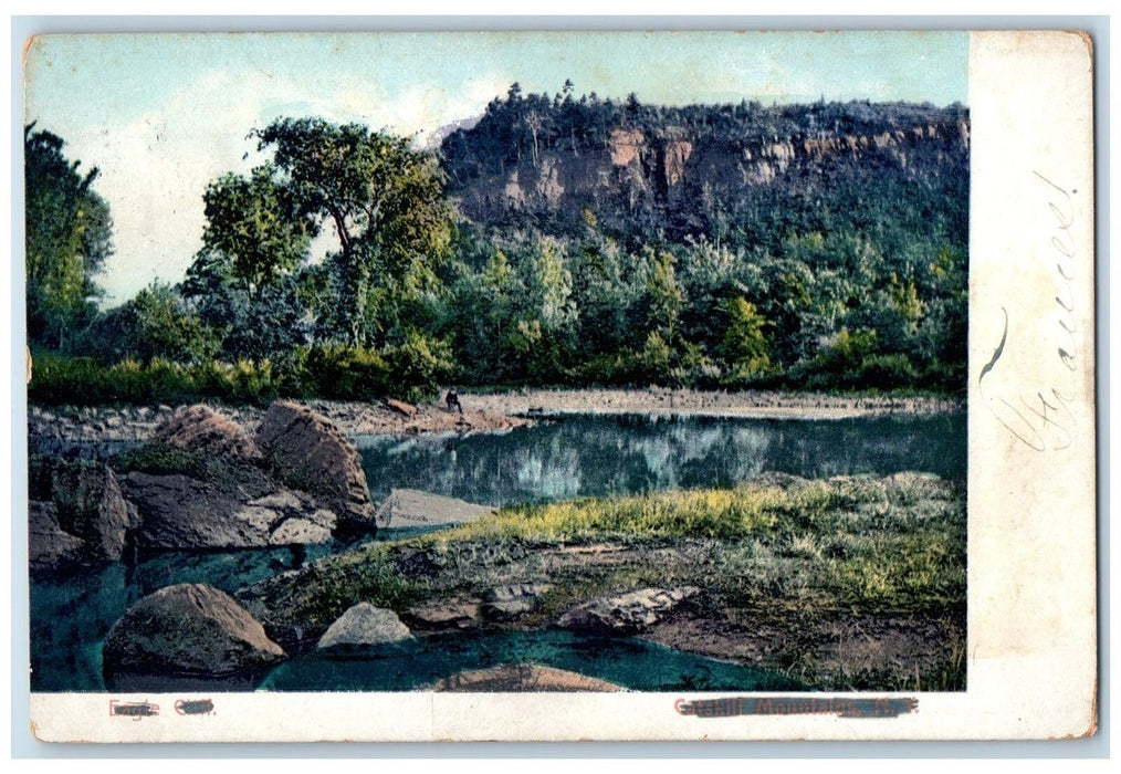 1907 Eagle Cliff Catskill Mountains NY Douglasville Pennsylvania PA Postcard