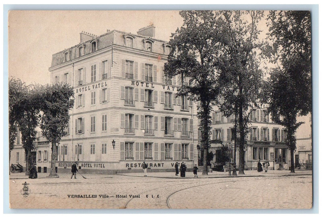 c1905 Hotel Vatel Restaurant Versailles Ville France Antique Posted Postcard