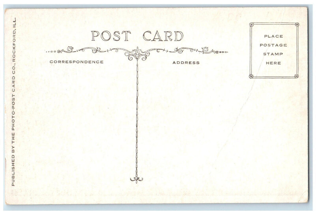 c1920 Pumping Plant Beautiful Rock River Camp Grant Illinois Vintage Postcard