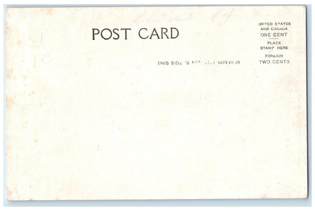 c1905 Division Headquarters US Flag Camp Grant Illinois Vintage Antique Postcard