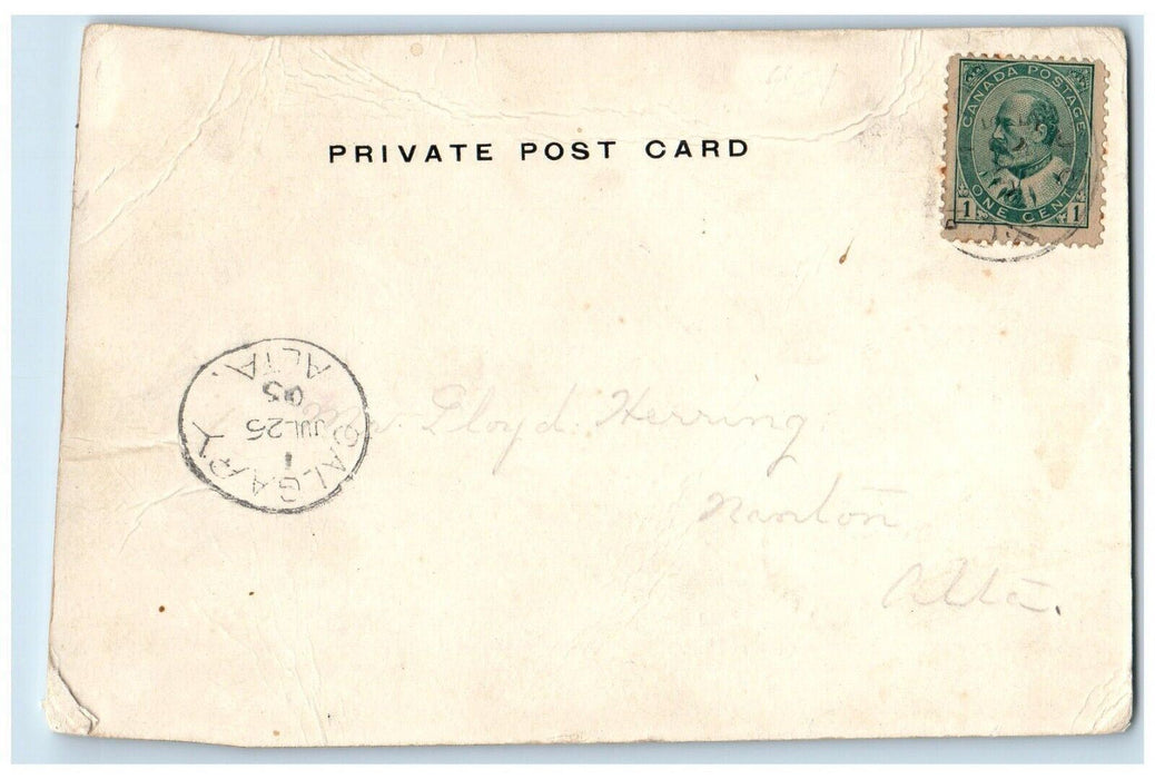 1905 Ponemah Beach Lake Winnipeg Canada, Multiview Calgary Alta Antique Postcard