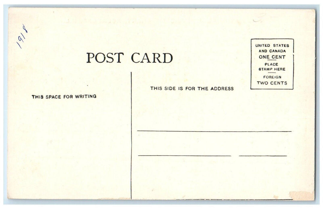 1918 Dormitory Catonment Barracks US National Army Camp Grant Illinois Postcard