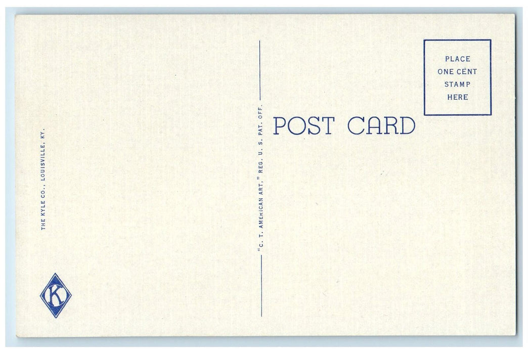 c1940's St. Mary's Catholic Church And St. Edward's Hospital Albany IN Postcard