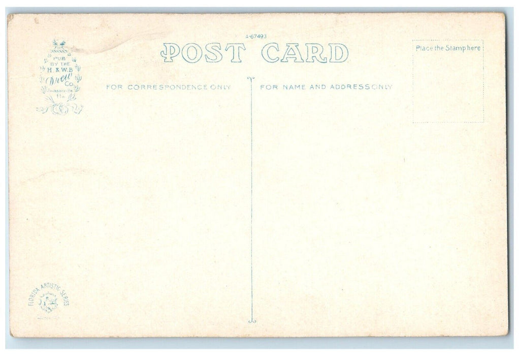 c1920 Bathing Scene Breakers Hotel Exterior Building Palm Beach Florida Postcard