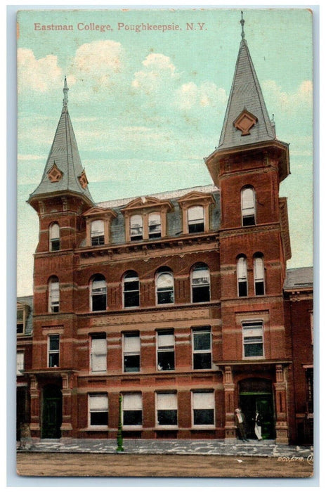 c1910's Eastman College Poughkeepsie Passaic New York NY Antique Postcard