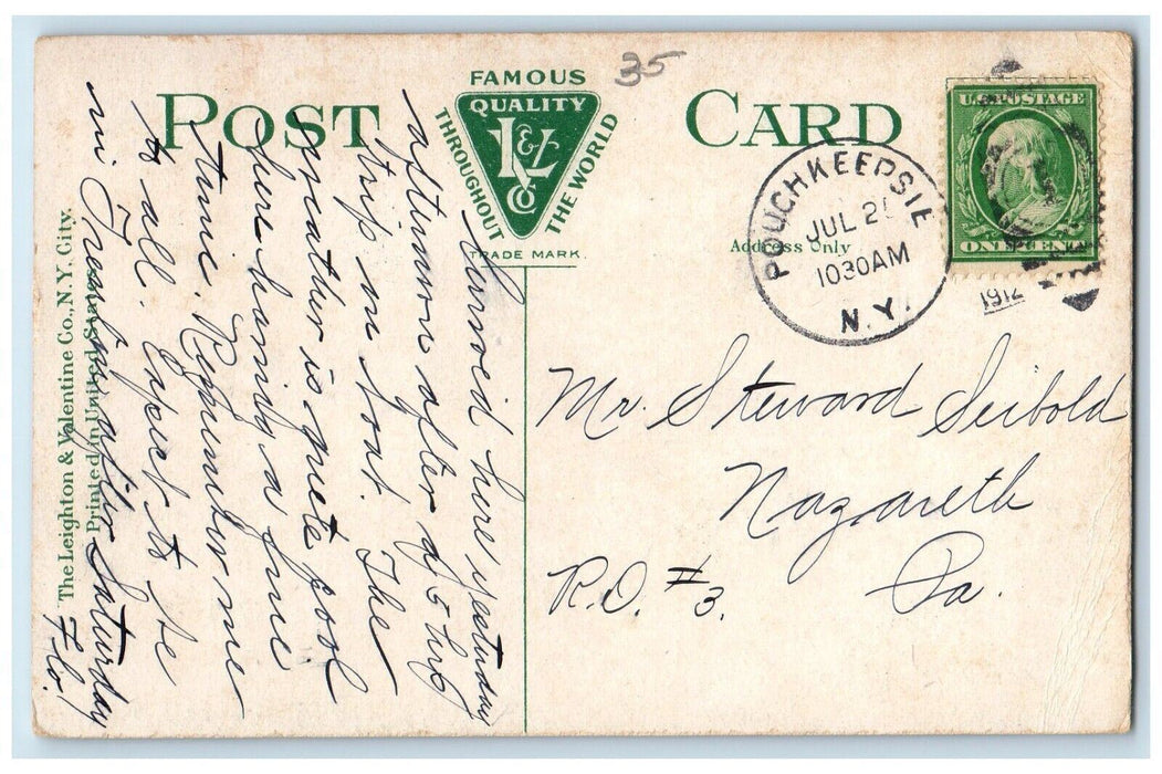 1912 Museum Vassar College Building Poughkeepsie New York NY Antique Postcard