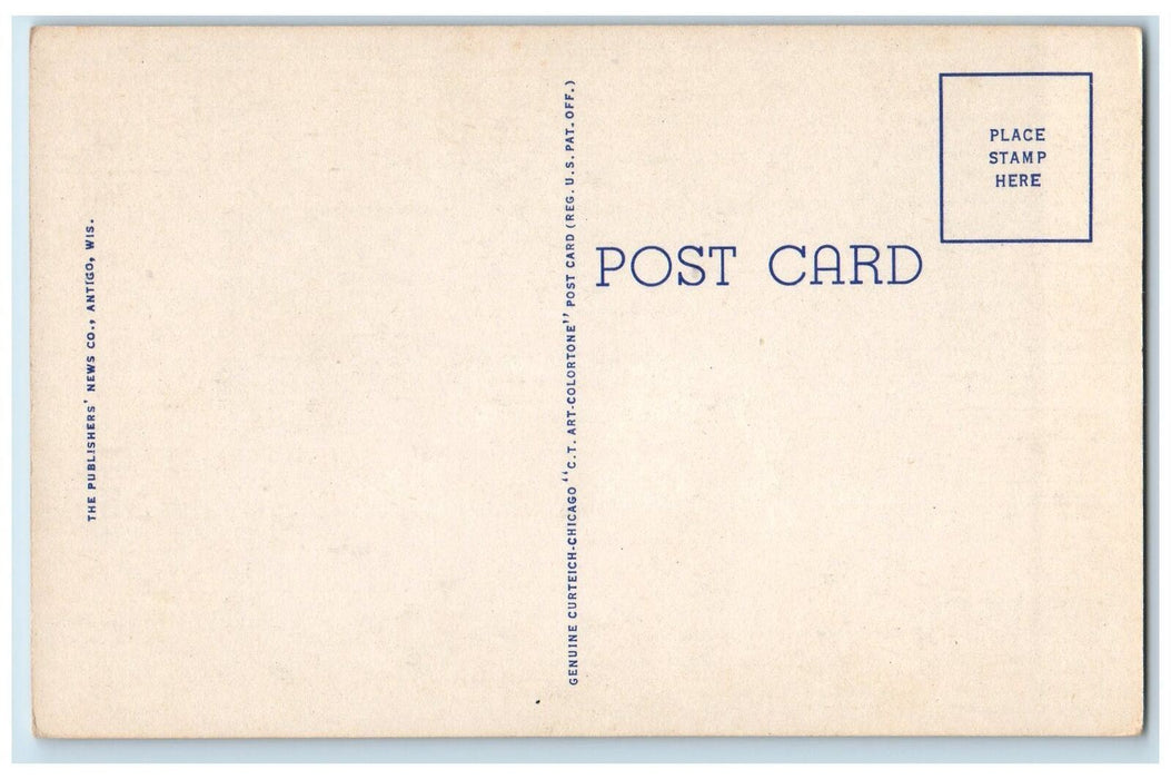 Big Smoky Falls Wolf River Menominee Indian Reservation Shawano WI Postcard