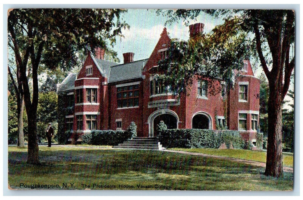 1915 The President House Vassar College Poughkeepsie New York NY Posted Postcard