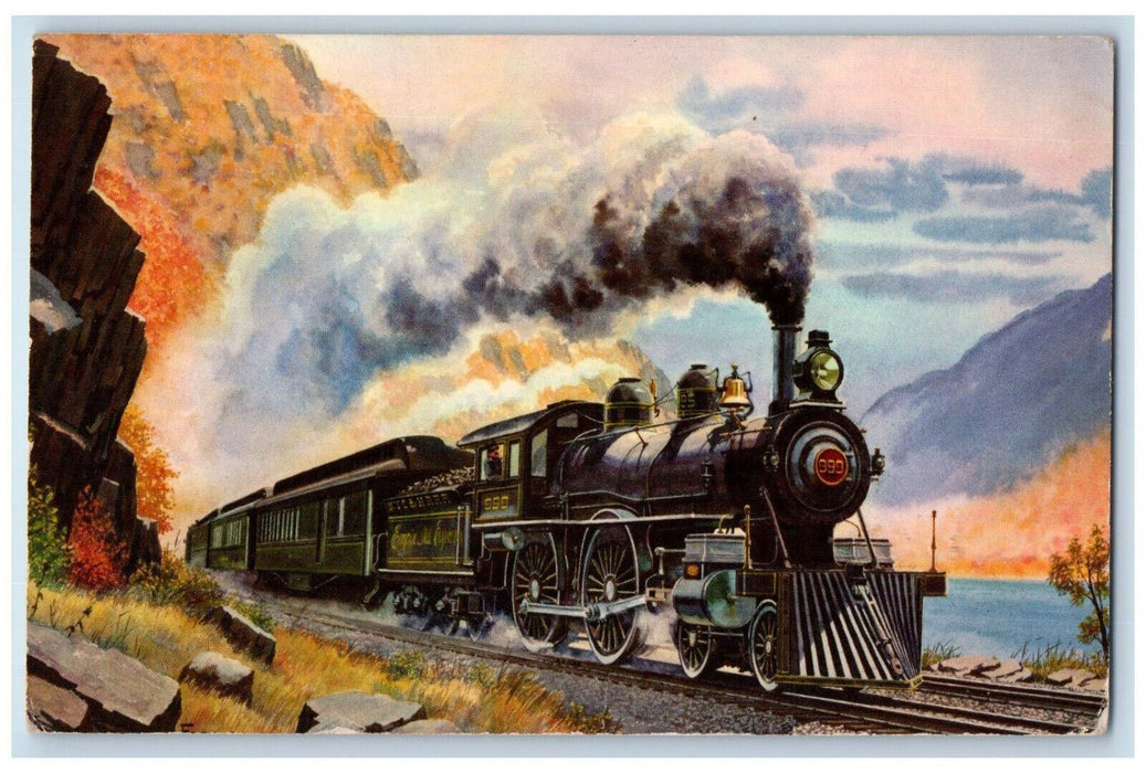 1964 The Steam Locomotive Speed King Pittsburgh & Lake Erie Railroad Postcard