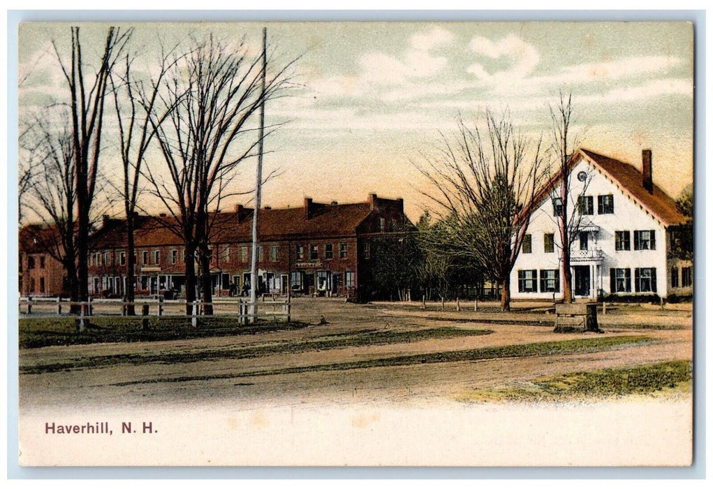 c1905 Dirt Road And Houses View Haverhill New Hampshire NH Antique Postcard
