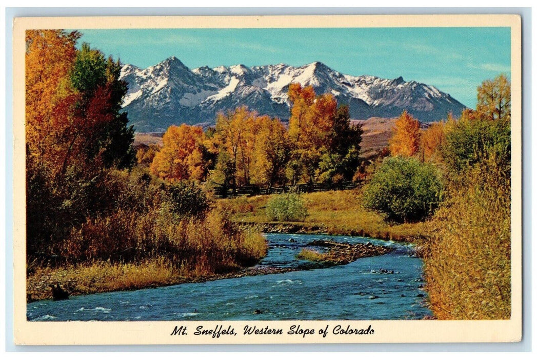 c1910 Mount Sneffels River Western Slope Colorado CO Antique Unposted Postcard