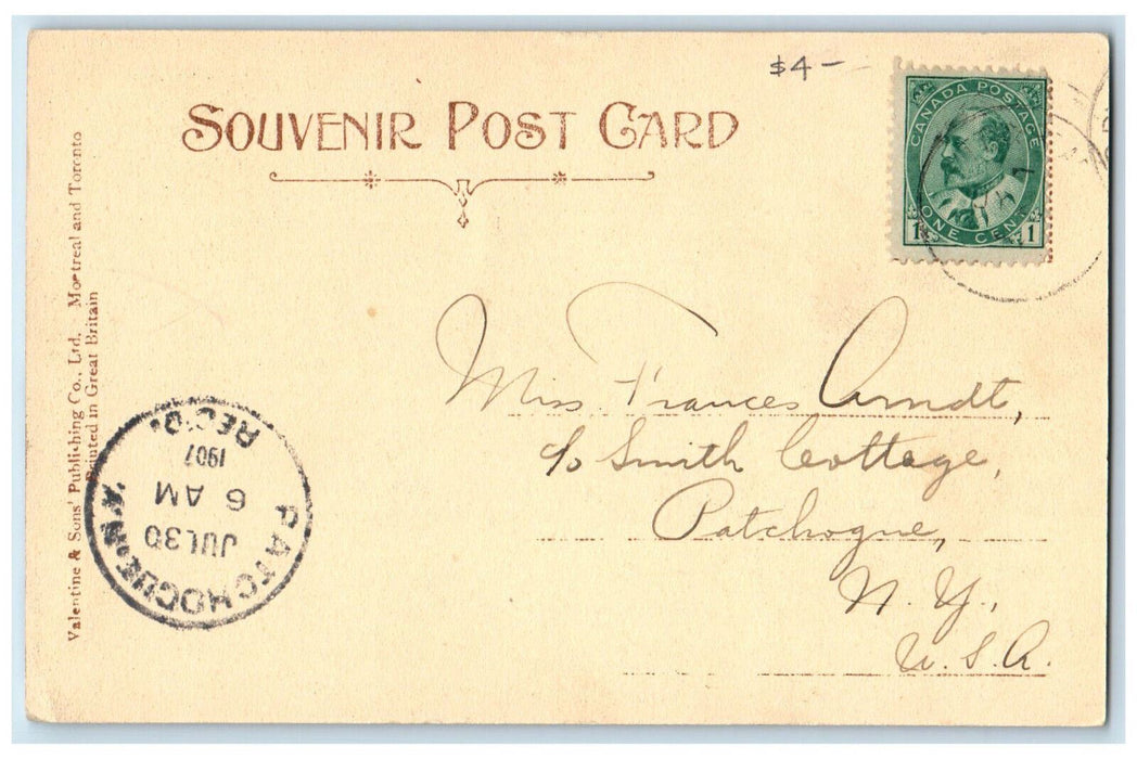1907 Fishing Village Jack Fish Lake Superior Canadian Pacific Railway Postcard