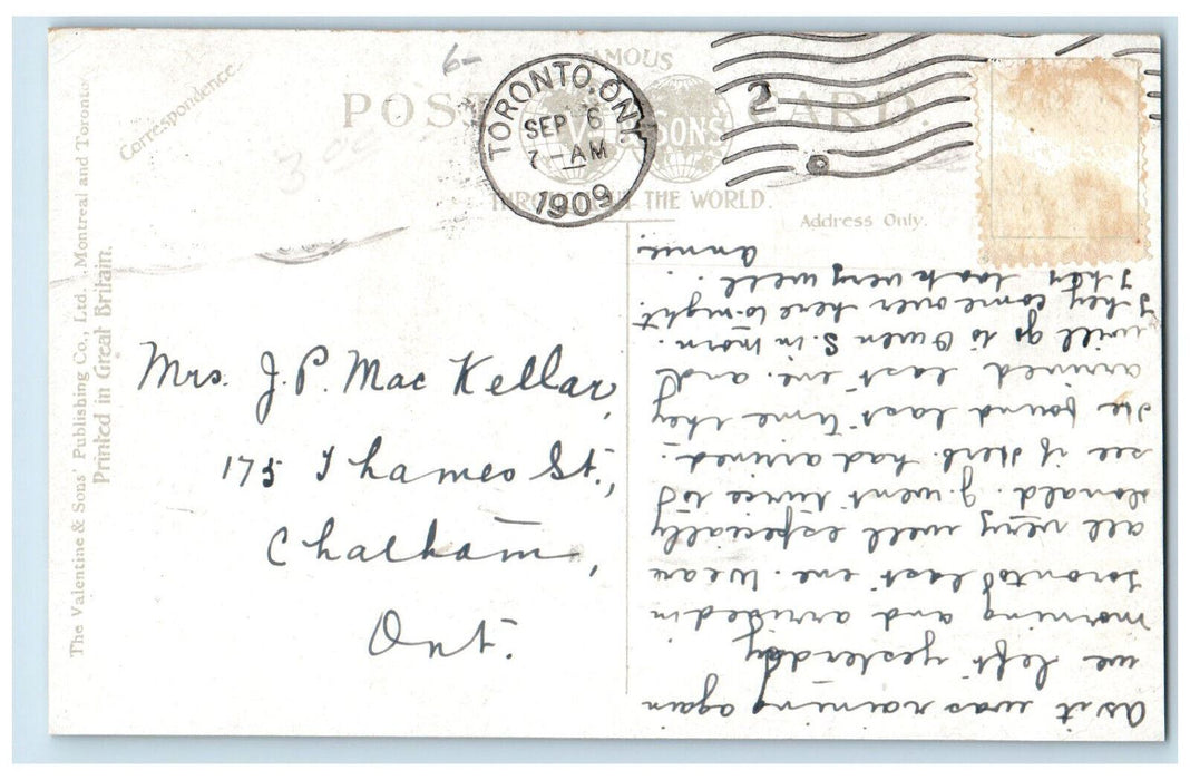 1909 Royal Muskoka Hotel Muskoka Lakes Muskoka, Ontario Canada Postcard