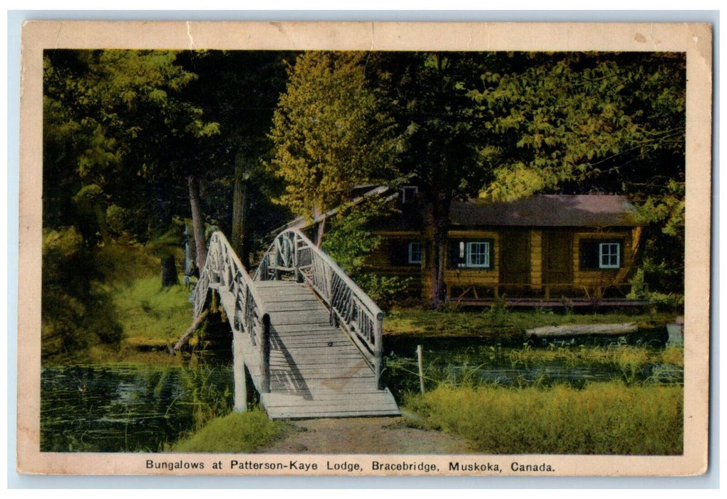 c1950's Bungalows at Patterson-Kaye Lodge, Bracebridge Muskoka Canada Postcard