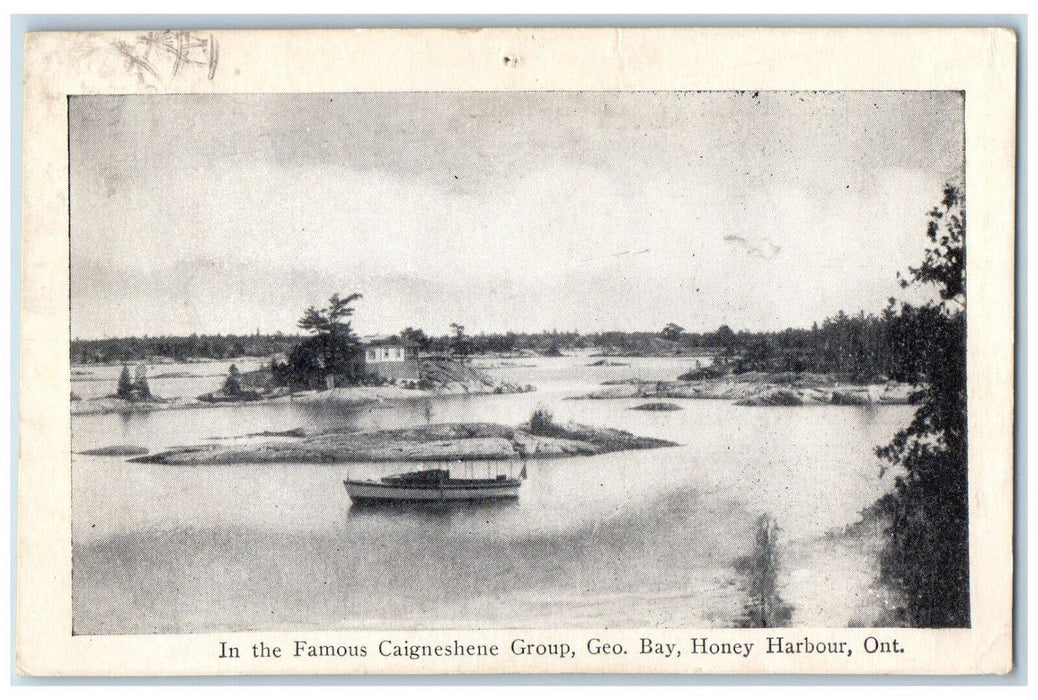 1947 In The Famous Caigneshene Group, Geo Bay Honey Harbour Canada Postcard