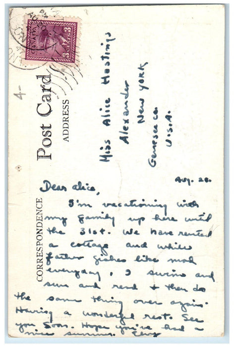 1947 In The Famous Caigneshene Group, Geo Bay Honey Harbour Canada Postcard