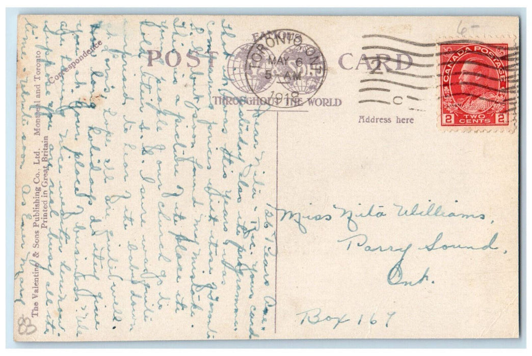 1918 Elgin House Lake Joseph Muskoka Lakes Muskoka Ontario Canada Postcard