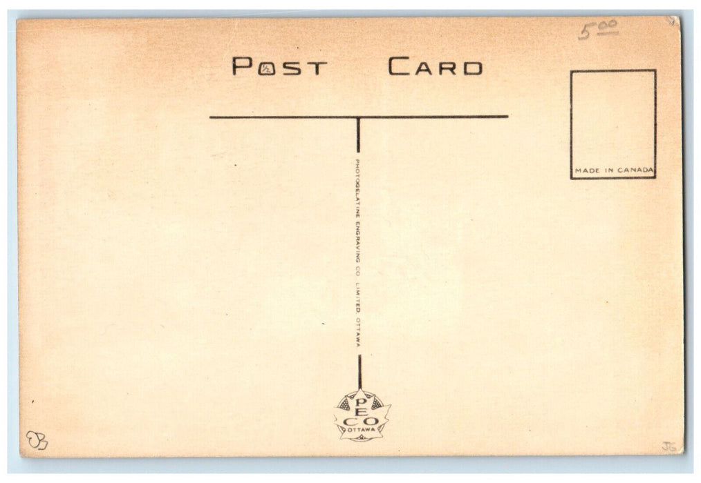 c1950's United Cafe Selrite Stores King St. Gananoque Ontario Canada Postcard