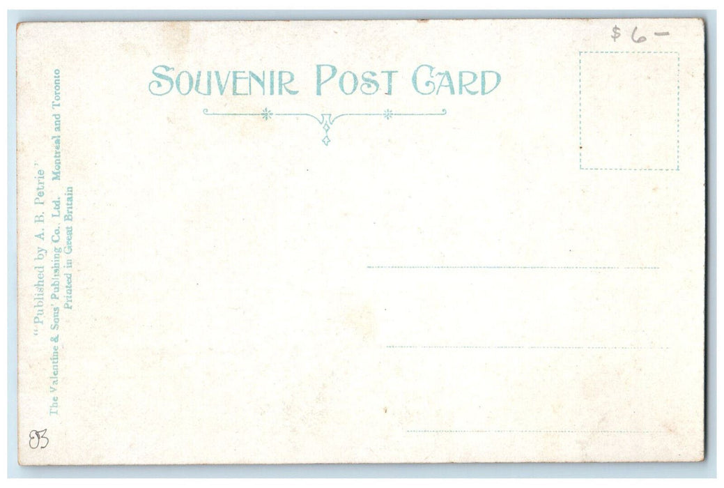 c1905 Hotel Monument Trolley Car Post Office Wyndham St. Ontario Canada Postcard