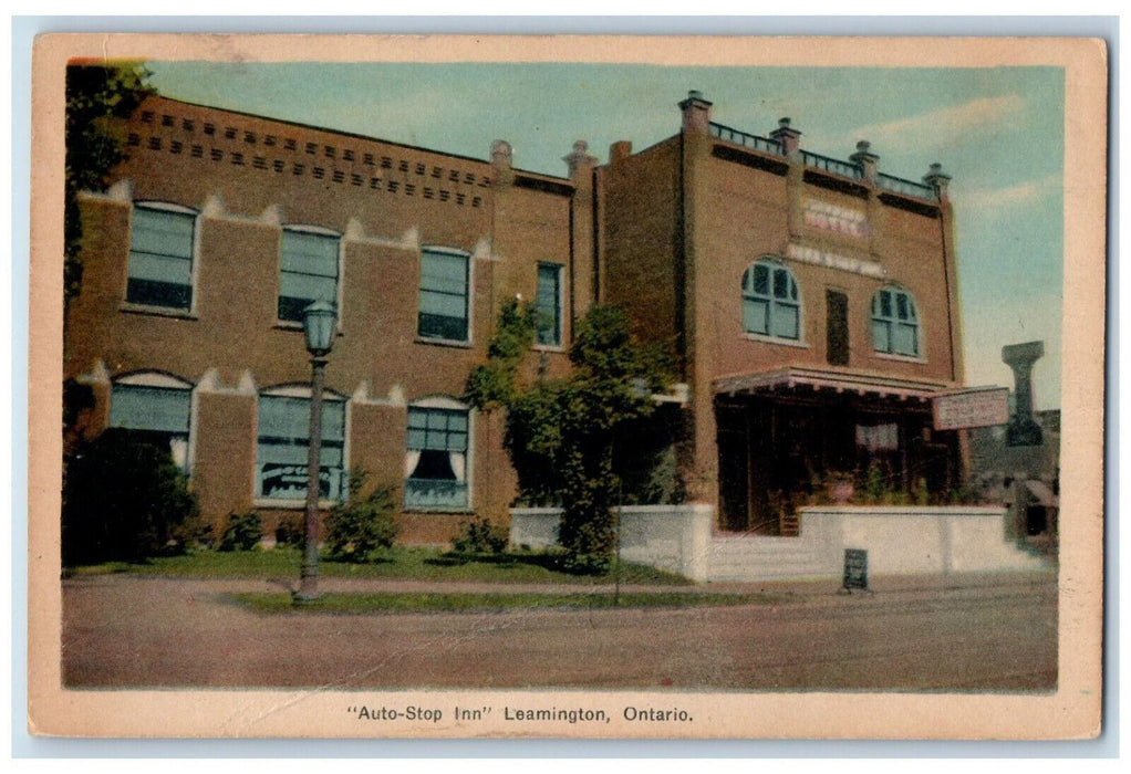 c1950's "Auto-Stop Inn" Leamington Ontario Canada Vintage Postcard Postcard