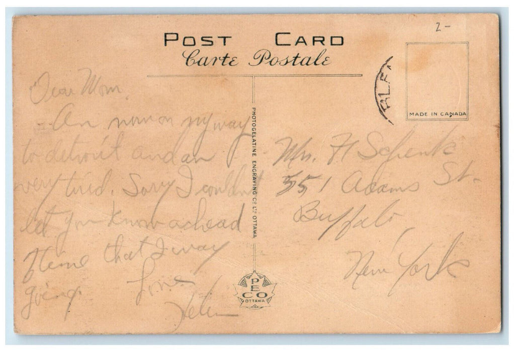 c1950's "Auto-Stop Inn" Leamington Ontario Canada Vintage Postcard Postcard