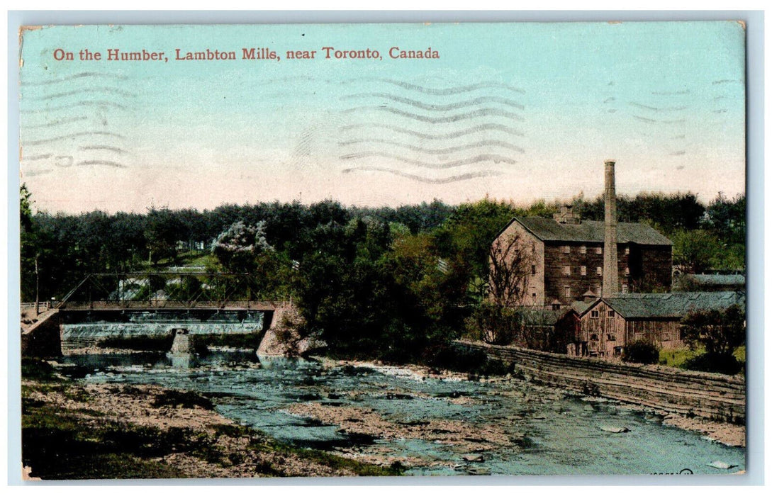 1910 On The Humber Lambton Mills Near Toronto Ontario Canada Antique Postcard