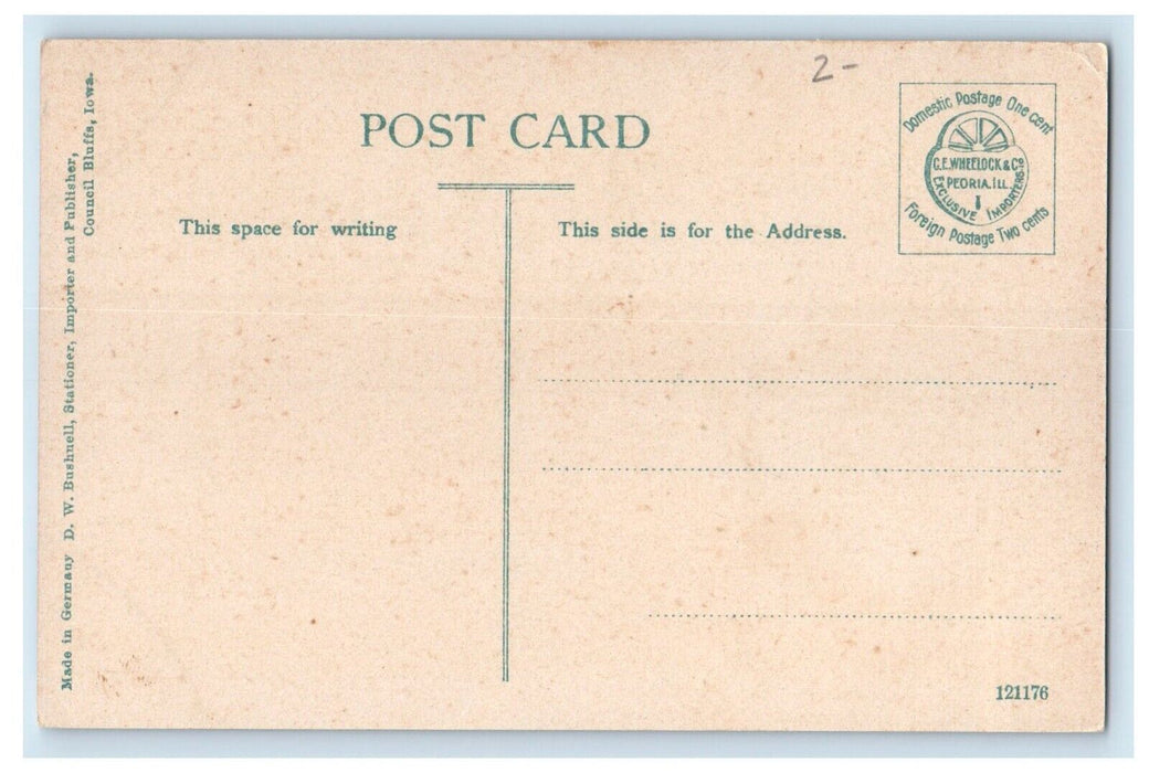 c1910's Elk In Fairmount Park Council Bluffs Iowa IA Unposted Antique Postcard