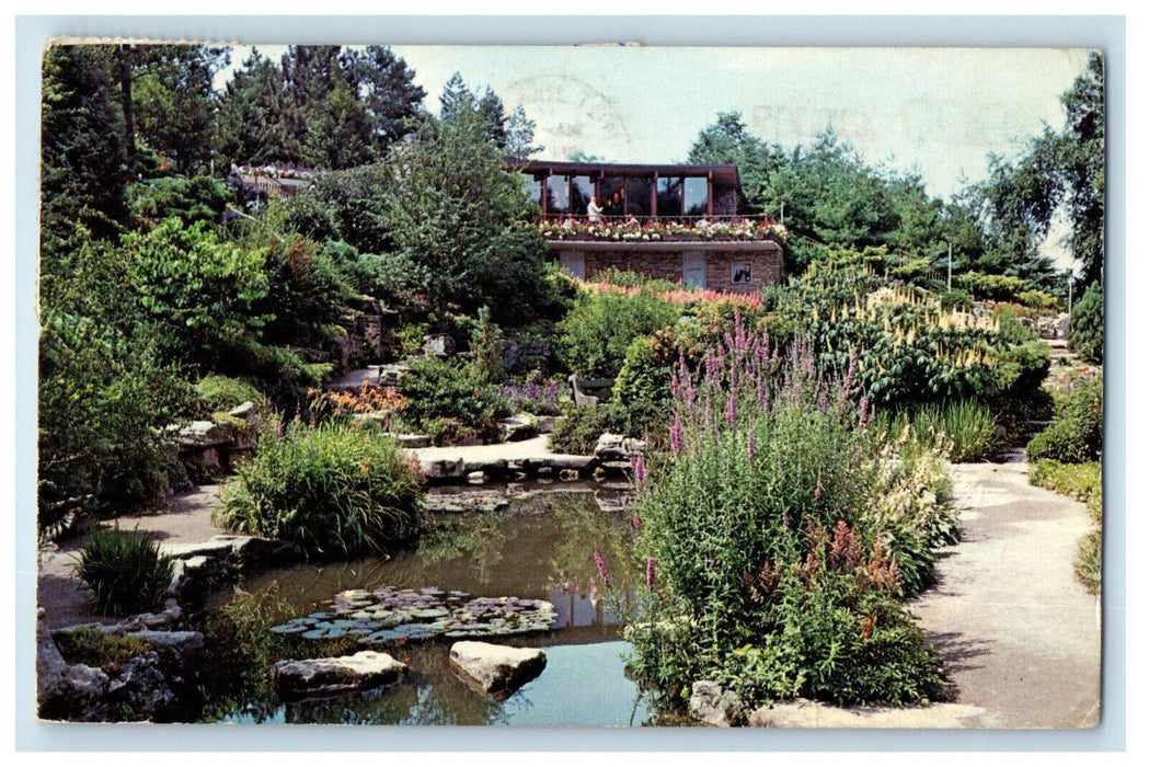 c1960's A Section of Rock Gardens & Tea House Hamilton Ontario Canada Postcard