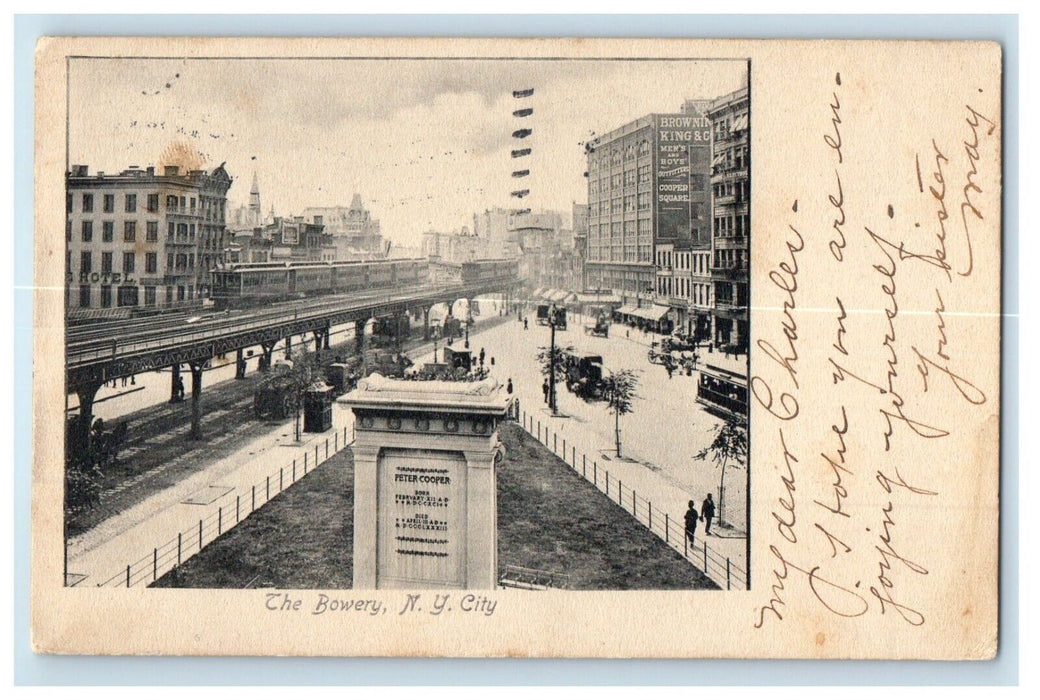 1906 The Brewery Railroad Train Browning King & C New York City NY Postcard