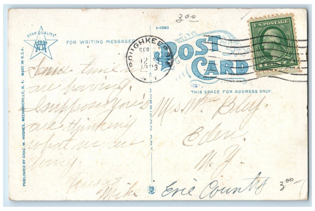 1923 Strong Hall Vassar College Exterior Poughkeepsie New York Posted Postcard