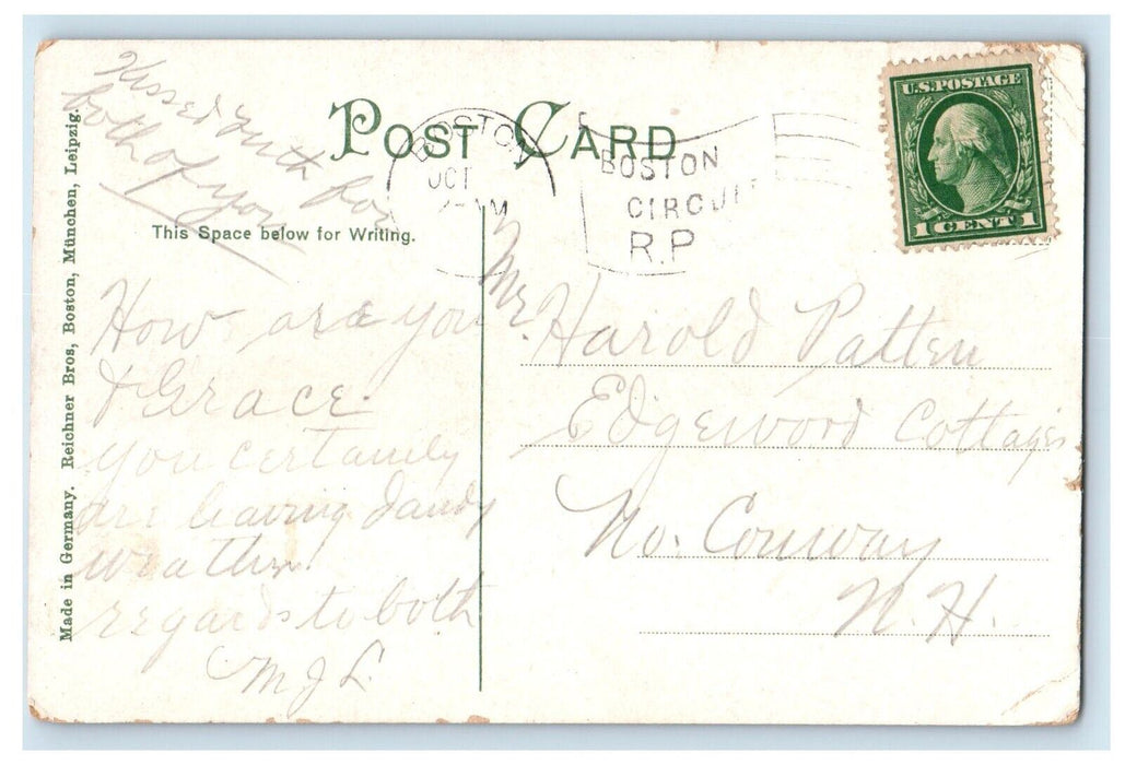 1911 Carney Hospital South Boston Massachusetts MA Posted Antique Postcard