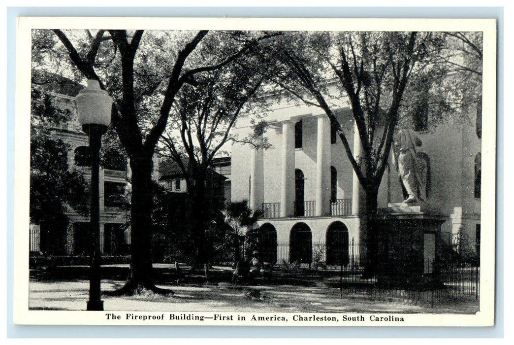 The Fireproof Building First In America Charleston South Carolina SC Postcard