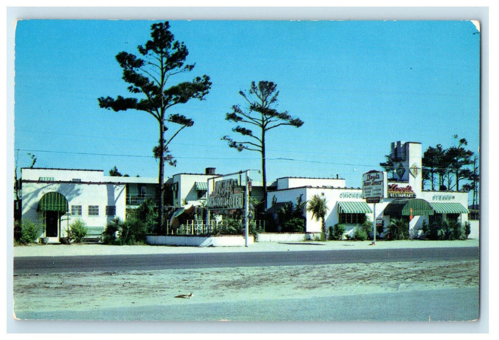 c1960s Lloyd's Motor Hotel & Restaurant, Myrtle Beach SC Unposted Postcard