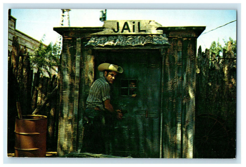 1971 Ole Jail House Near Oklahoma City Oklahoma Frontier City USA Postcard